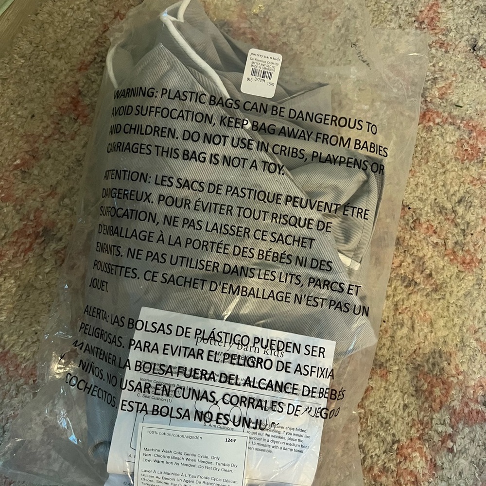 Kennedy - NWT My First Anywhere Chair Pottery Barn Slip Cover